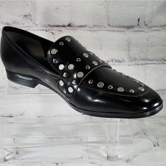 🔥NIB Marc Fisher Zimma Studded Leather Loafers Size 7.5 - Picture 2 of 14